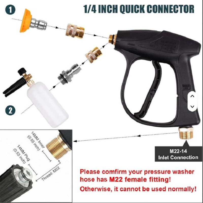 Autowasmachine Hogedrukwaspist - Pressure Washer Foam Gun recensie en prijs